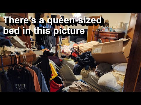 I injured myself, cleaning this hoarded bedroom