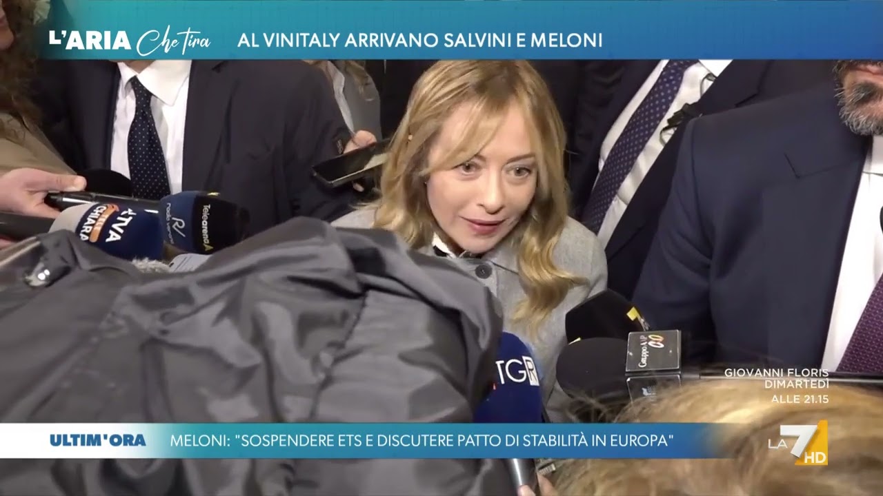 Vinitaly, Giorgia Meloni in visita: "Riaprire lo Stretto di Hormuz per noi è fondamentale, ...