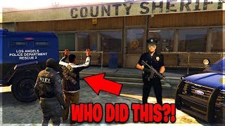 GTA 5 RP - I Strapped Bombs and Went To The Police Station!! (Called SWAT)