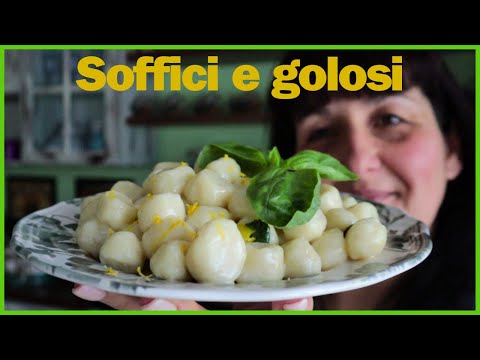 GNOCCHI di RICOTTA al LIMONE e basilico