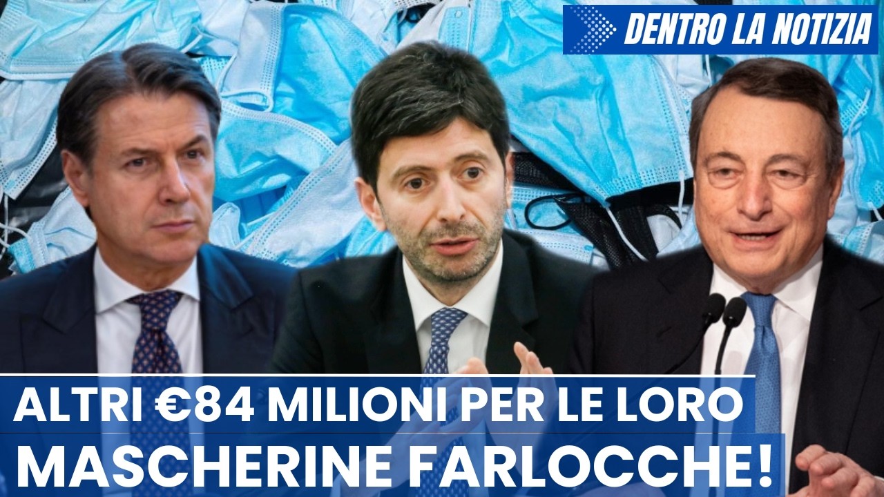 Le mascherine farlocche di Conte Speranza Draghi von der Leyen ci costano 84 milioni per smaltirle!