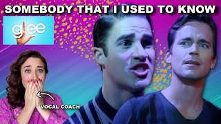 Singing Teacher Reacts Somebody That I Used To Know - Glee | WOW! They were...