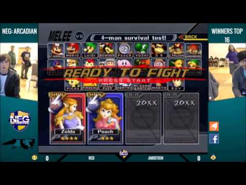 Ambition (Sheik) vs Red (Peach) - NC Arcadian II