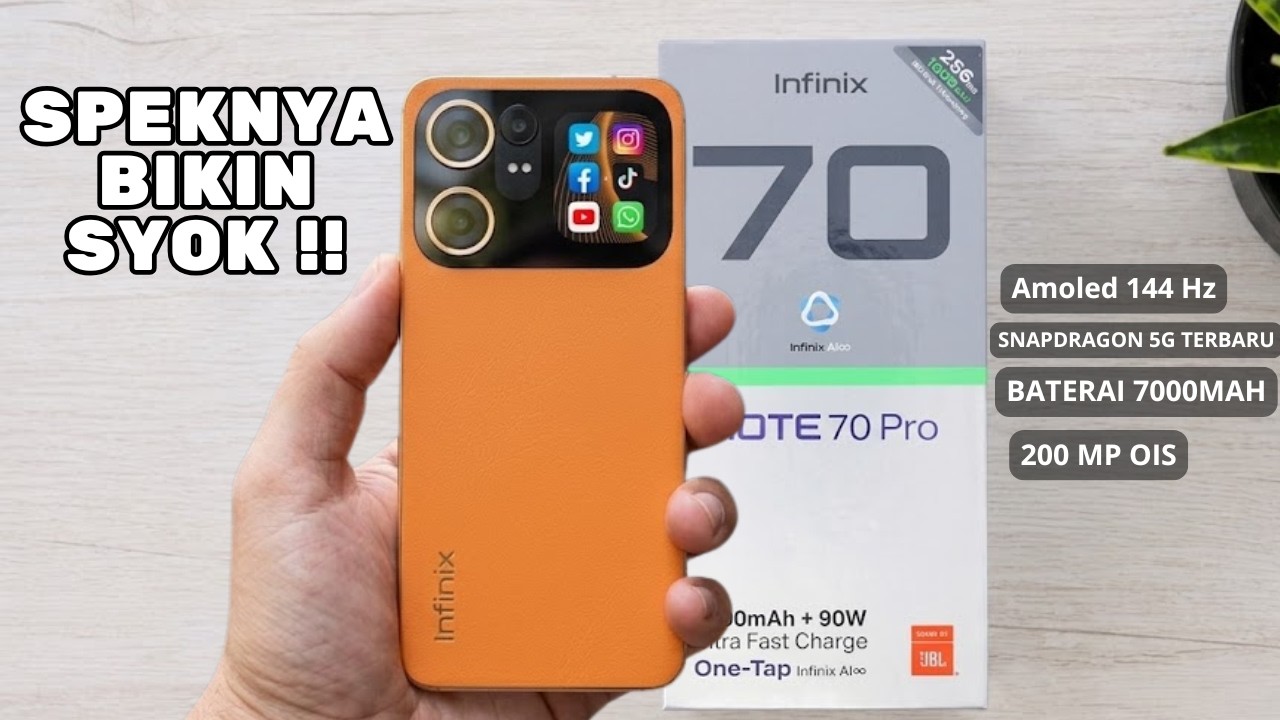 INOVASI GILA‼️INFINIX NOTE 70 PRO 5G, PERUBAHAN BESARNYA BIKIN TERPANA