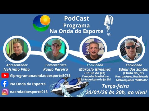Na Onda do Esporte #AoVivo | Jet Ski no Brasil, Títulos e Bastidores com Chula do Jet