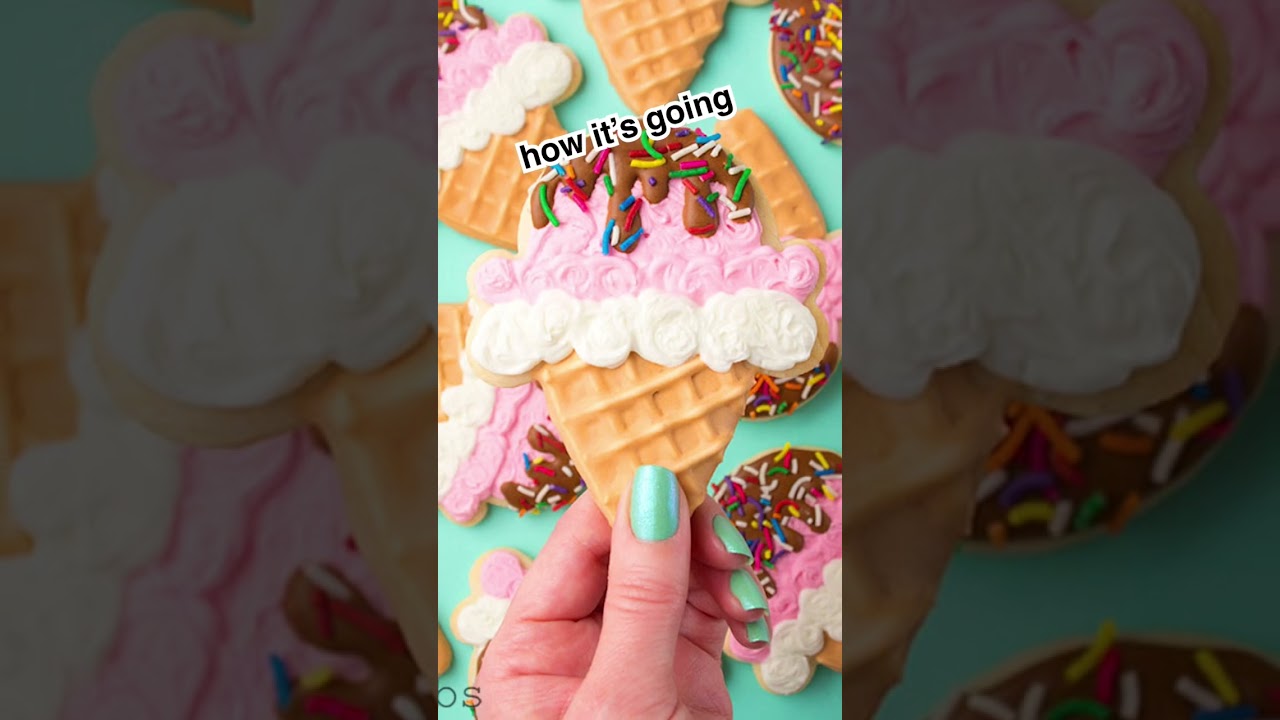 How it started vs how it’s going with my decorated cookies