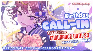 Thumbnail for 【#2023AnyaDay】Call-In Endurance! Announcements! LET'S CELEBRATE 誕生日凸待ち耐久！誰が来るかな？！【Anya Melfissa】