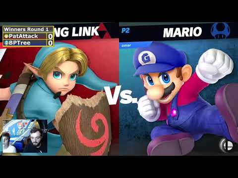 RER 1 Winners Round 1 - PatAttack (Young Link) vs. Bananapalmtree (Mario)