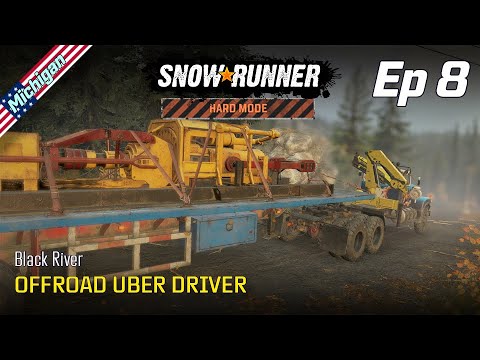 SnowRunner | Hard Mode | Episode 8 - Michigan - Offroad Uber Driver