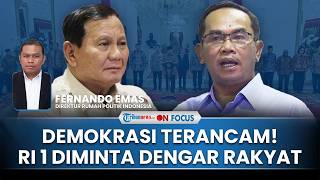 [FULL] Pengamat Kritik Keras Pelaporan Saiful Mujani, Desak Prabowo Turun Tangan: Ancaman Demokrasi