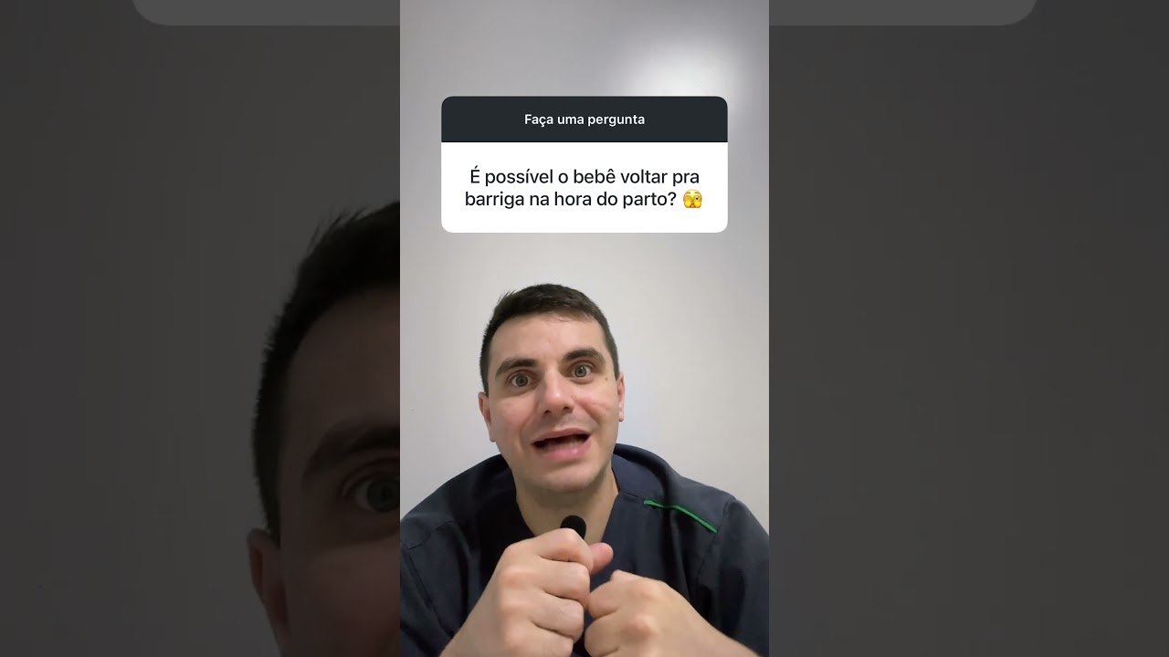 É possível beber voltar para barriga na hora ￼do parto? #drdiegoresponde