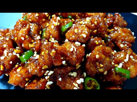 겉바속촉 진짜 맛있다! 줄서서 먹는 시장 닭강정보다 맛있는 매콤바삭 대박 양념닭강정