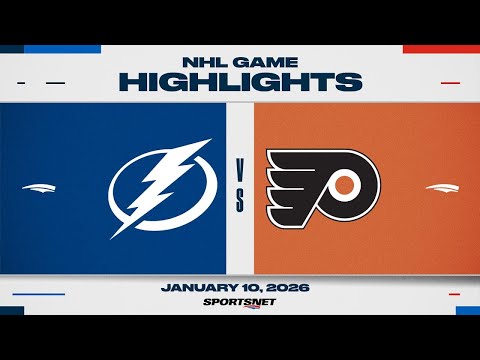NHL Highlights | Lightning vs. Flyers - January 10, 2026