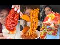 Asmr EATING 96 Buldak Ramen Wingstop Fix Burrito Tacos Pizza Chipotle In N Out And More