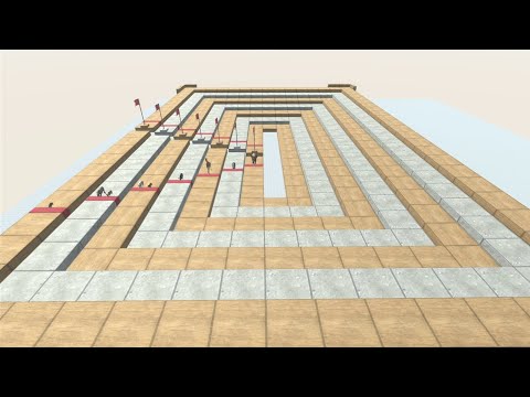 Speed ​​race with all ARBS units. A course around the track! - Animal Revolt Battle Simulator