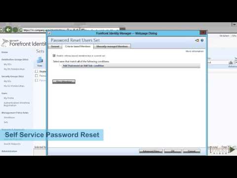 Enterprise Identity Management with Microsoft FIM Tutorials Self service Password | packtpub com