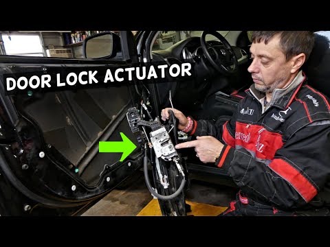 DODGE JOURNEY FRONT DOOR LOCK ACTUATOR REMOVAL REPLACEMENT DOOR HANDLE MECHANISM