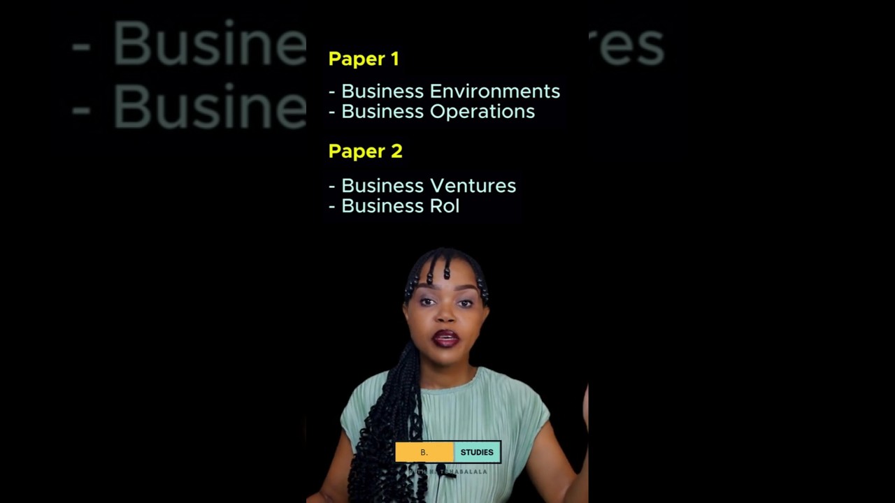 Strategy for Learning Business Studies - Start with Main Topics