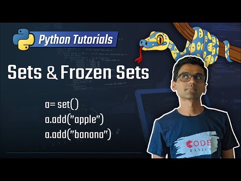 23 Sets and Frozen Sets Python 3 Programming Tutorials
