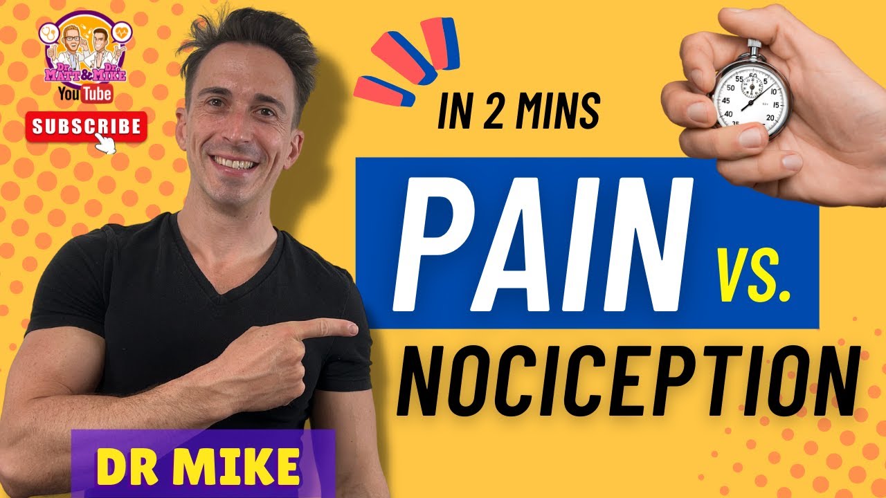 Pain vs Nociception | In 2 minutes!!