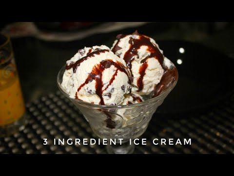 3 Ingredient Vanilla Chocolate Chip Ice Cream | Homemade Vanilla Icecream Recipe | Saeeda's Cookbook