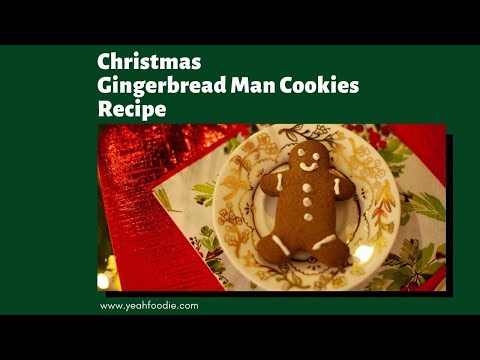 Christmas Gingerbread Man Cookies Recipe