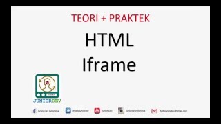 Membuat iframe HTML dan Menampilkan Video Youtube dengan iframe | Tutorial HTML (part 12)