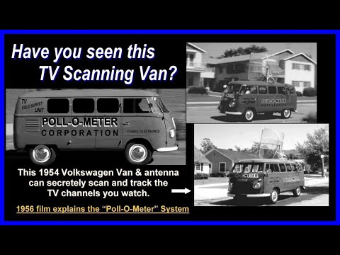 Have You Seen This Tracking VAN?   TV Signal Scanning 1956 high-tech Surveillance, Mobile VW VAN