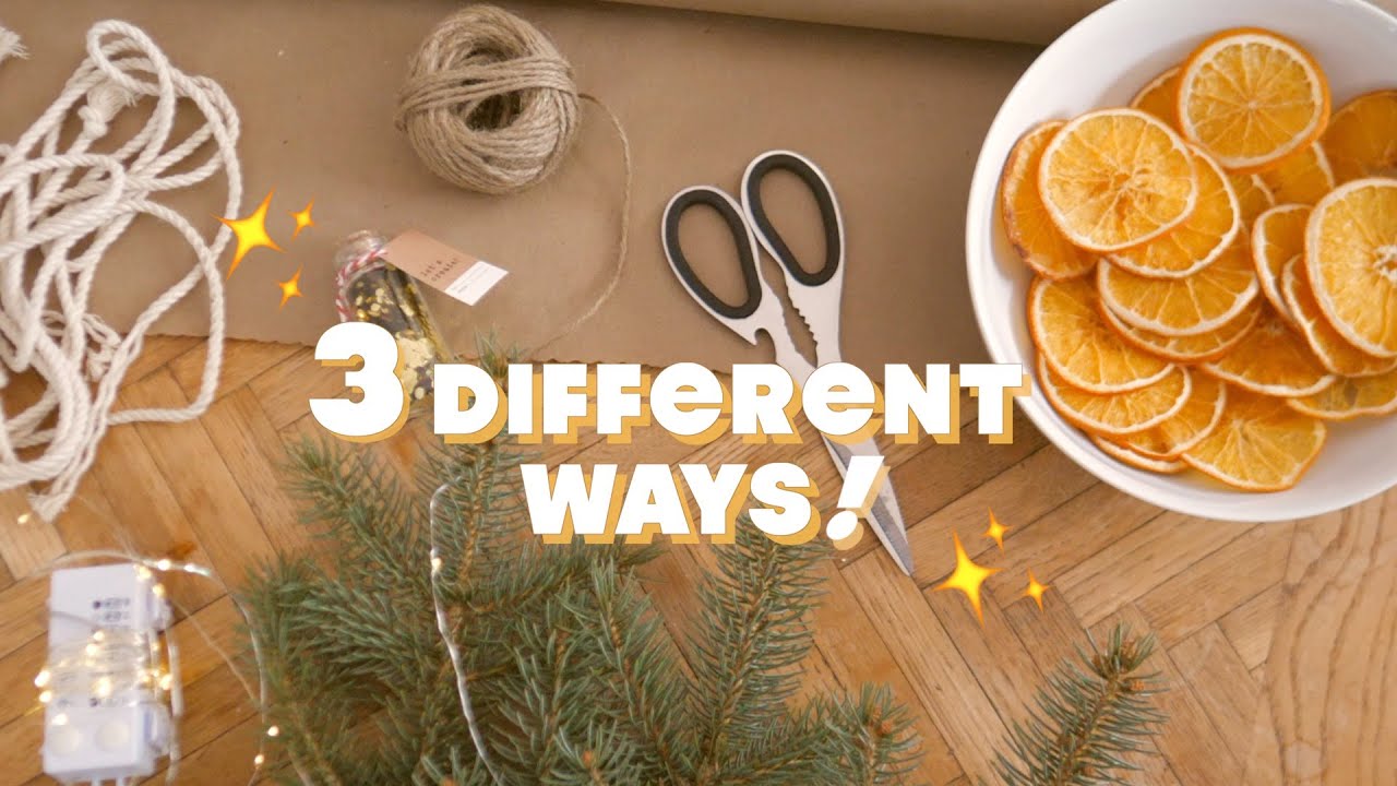 How to Make Dried Orange Garlands at Home 🍊