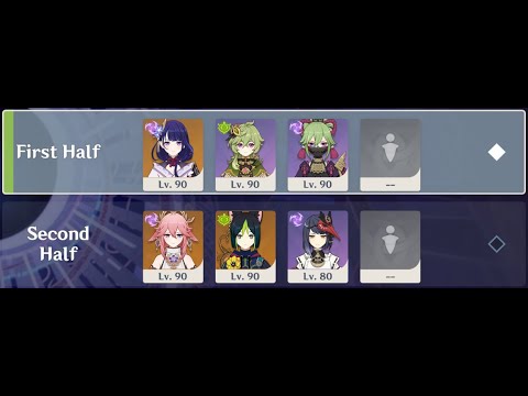 3.1 Spiral Abyss, Inazuma Electro x Sumeru Dendro - (Floor 12, 9★)