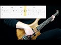 Randy Newman Monsters Inc Main Theme Bass Cover Play Along Tabs In Video