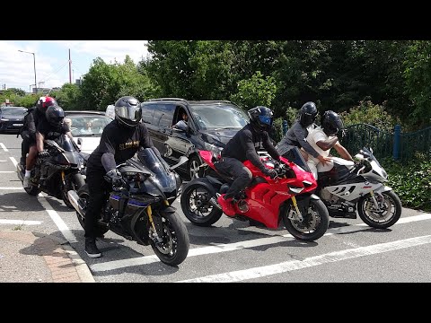 BEST OF SUPERBIKES in London 2025 Compilation.Yamaha R1M,BMW S1000RR,Ducati 