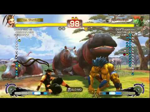 WHITE GUN v2 (Ibuki) Vs. Dark Zugaikotsu (Blanka)
