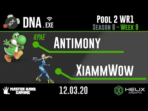 DNA.EXE S8:W10 - KPAE | Antimony  (Yoshi) vs XiammWow (Zero Suit Samus) - Pool 2 WR1