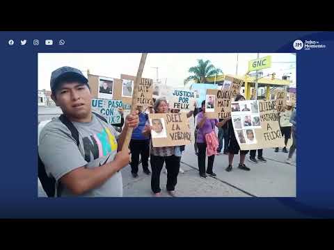Marcha en El Carmen pidiendo justicia por Félix Rivero