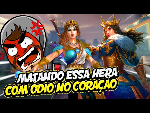 MATANDO ESSA HERA NA FORÇA DO ÓDIO! - ⚡ Smite BR GM Ranked Conquista
