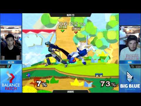 NGPU 33 SSBM - BigFoig (Falco) vs. Bank (Marth) - Melee Ladder