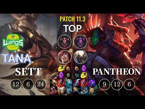 JAG TaNa Sett vs Pantheon Top - KR Patch 11.3