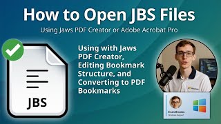 How to Open JBS Files (Jaws PDF Bookmark)