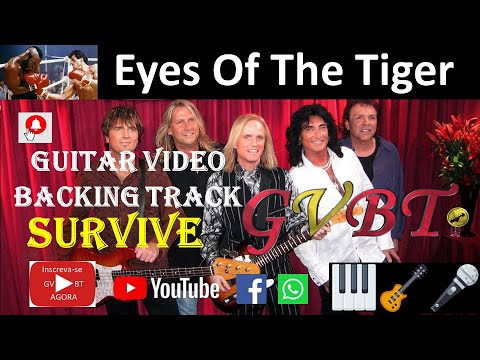 Eyes of the tiger - Survive playback karaoke GVBT Guitar Video Backing Track tablature and lyrics