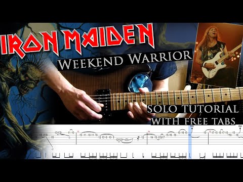 Iron Maiden - Weekend Warrior Dave Murray solo lesson (with tablatures and backing tracks)