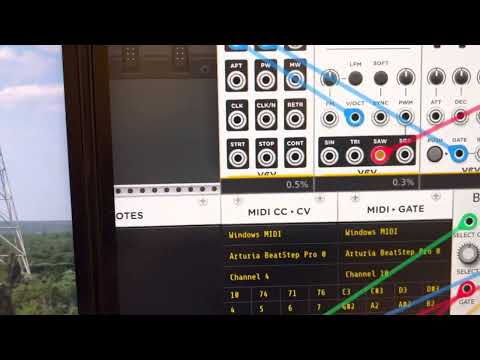 Beatstep with Oddity3 and then VCV