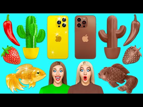 Desafío De Comida Real vs. De Comida Chocolate #5 por Multi DO Challenge