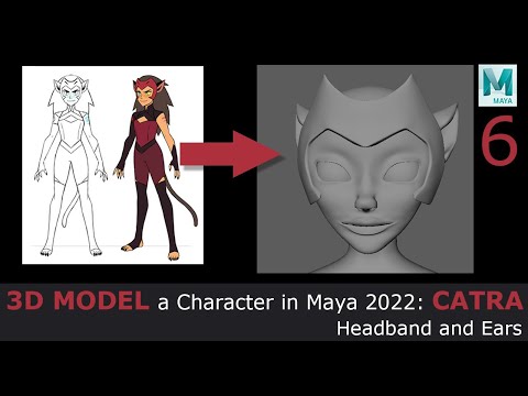 3D Model a Character in Maya 2022: Catra - Ears and Headband