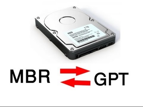 Как перевести жесткий диск с MBR в GPT и обратно без потери данных