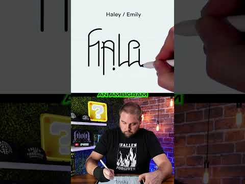 [Ep. 794] Haley X Emily Ambigram Tattoo Design Art Tutorial By Mr. Upsidedown