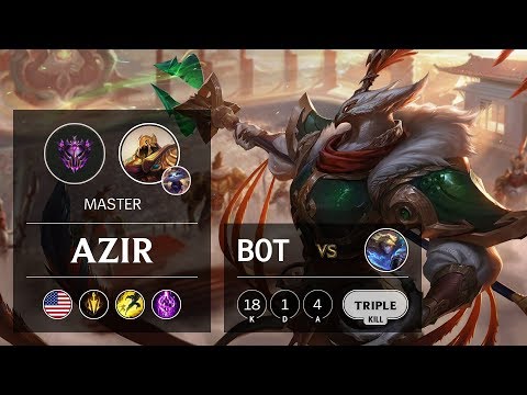 Azir Bot vs Ezreal - NA Master Patch 9.14