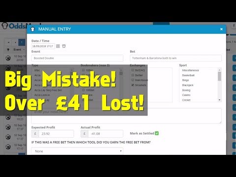 Costly Matched Betting Mistake - £41 Loss!