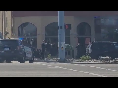 several cops with guns drawn at suspect at Days Inn Apple Valley Pigeon Forge (May 23rd, 2021)