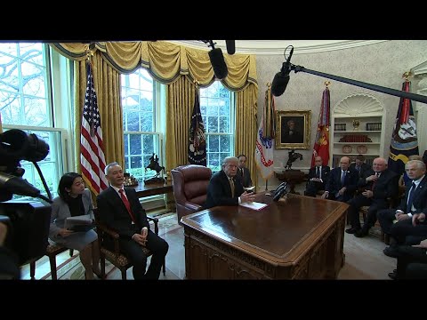 President Donald Trump says "we are rounding the turn" to describe the state of trade negotiations with China. Trump made the comment as he met with China's top trade negotiator, Vice Premier Liu He. (April 4)